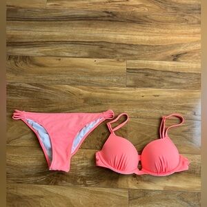 Victoria's Secret Pink Bikini Set 34C/M Barbie core resort wear